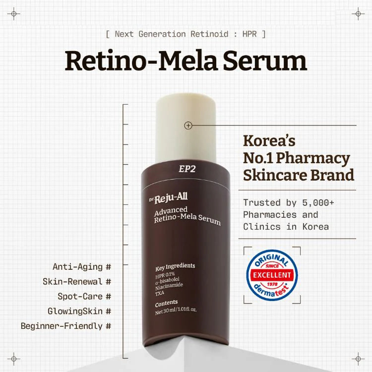 Intensīvs serums ar retinolu Dr. Reju-All Advanced Retino-Mela Serum
