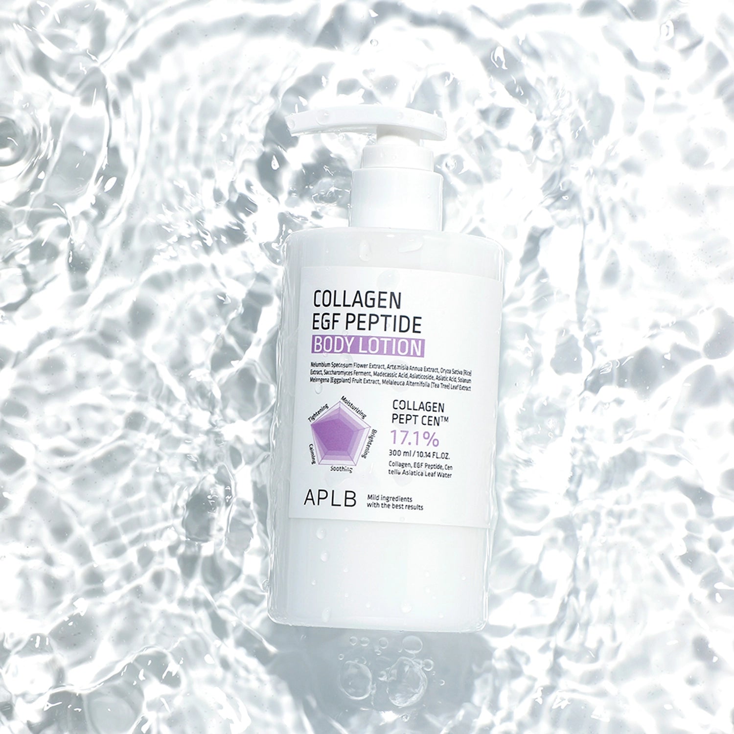 Ķermeņa losjons ādas elastībai APLB Collagen EGF Peptide Body Lotion