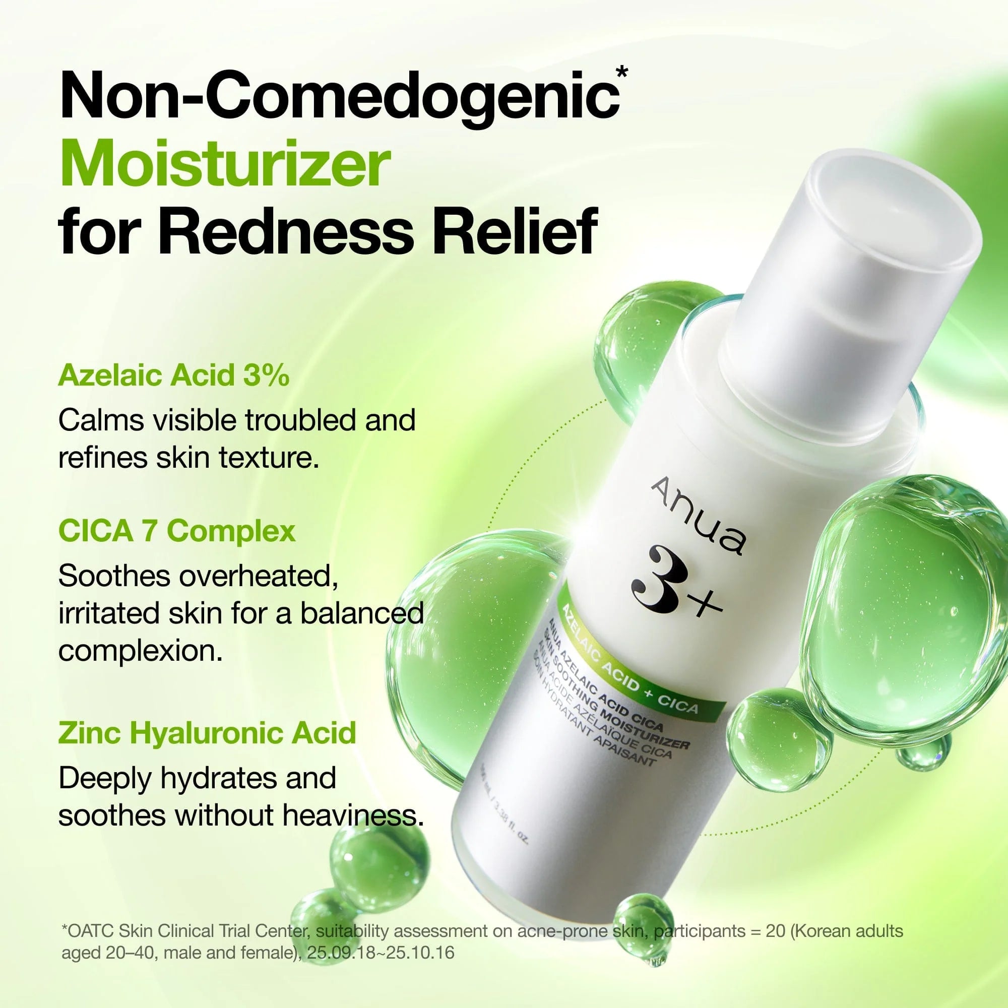 Nomierinošs krēms ar azelaīnskābi Anua Azelaic Acid Cica Skin Soothing Moisturizer