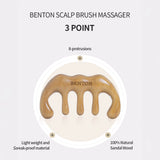 Galvas ādas masāžieris Benton Scalp Brush Massager