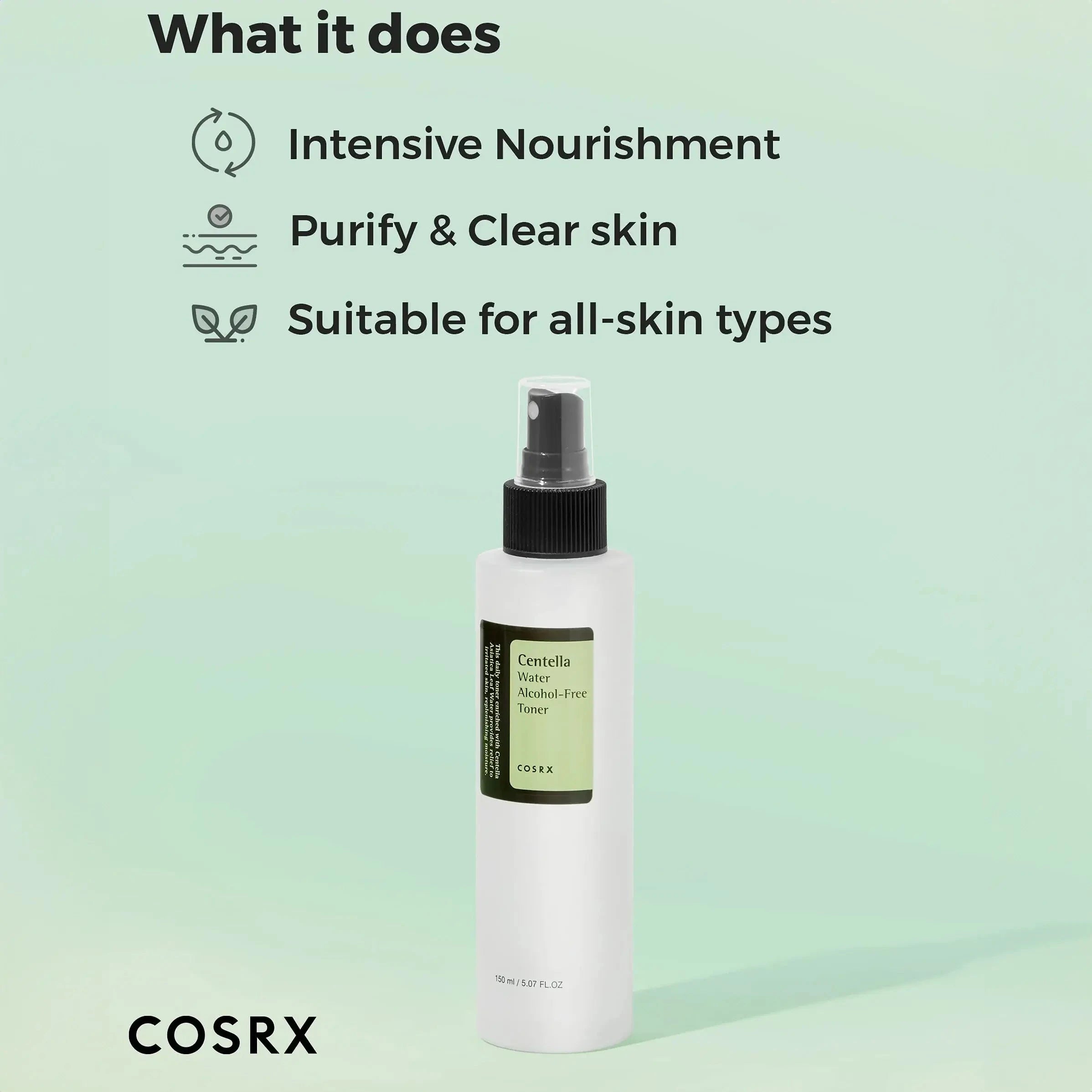 Toniks ar ekstraktu centella COSRX Centella Water Alcohol-Free Toner