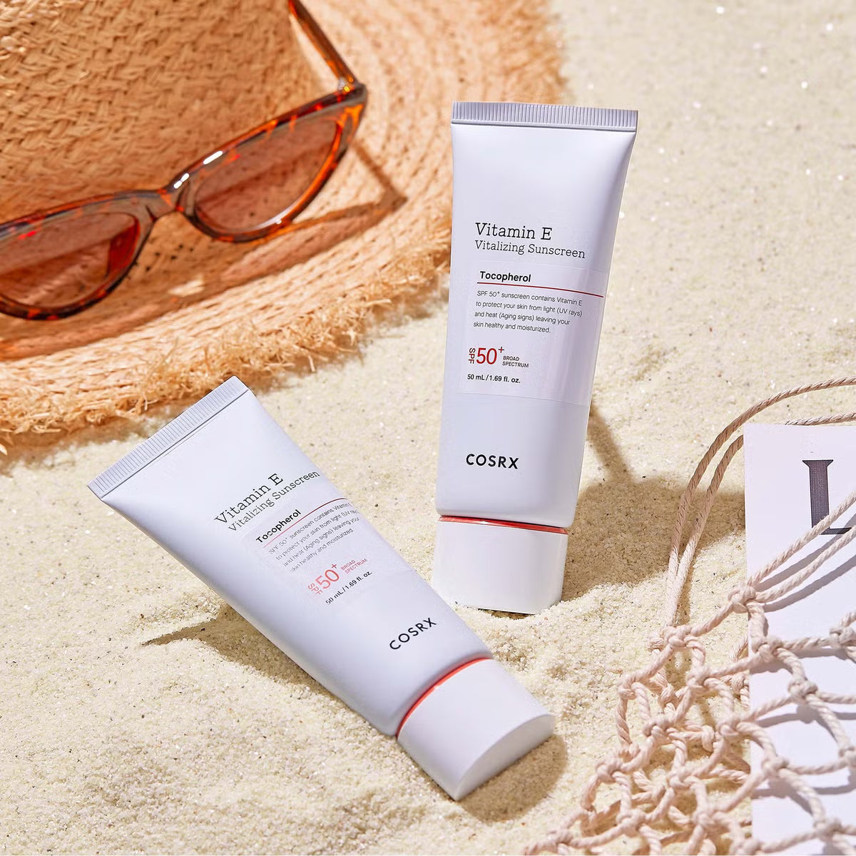 Viegls saules aizsargkrēms COSRX Vitamin E Vitalizing Sunscreen SPF50 PA++++