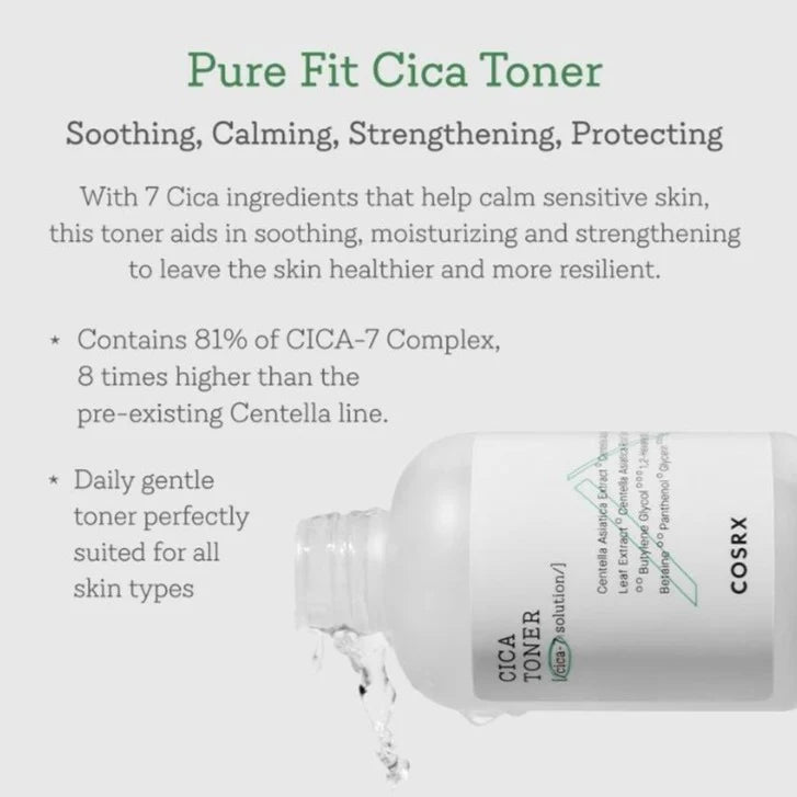 Nomierinošs toniks Cosrx Pure Fit Cica Toner
