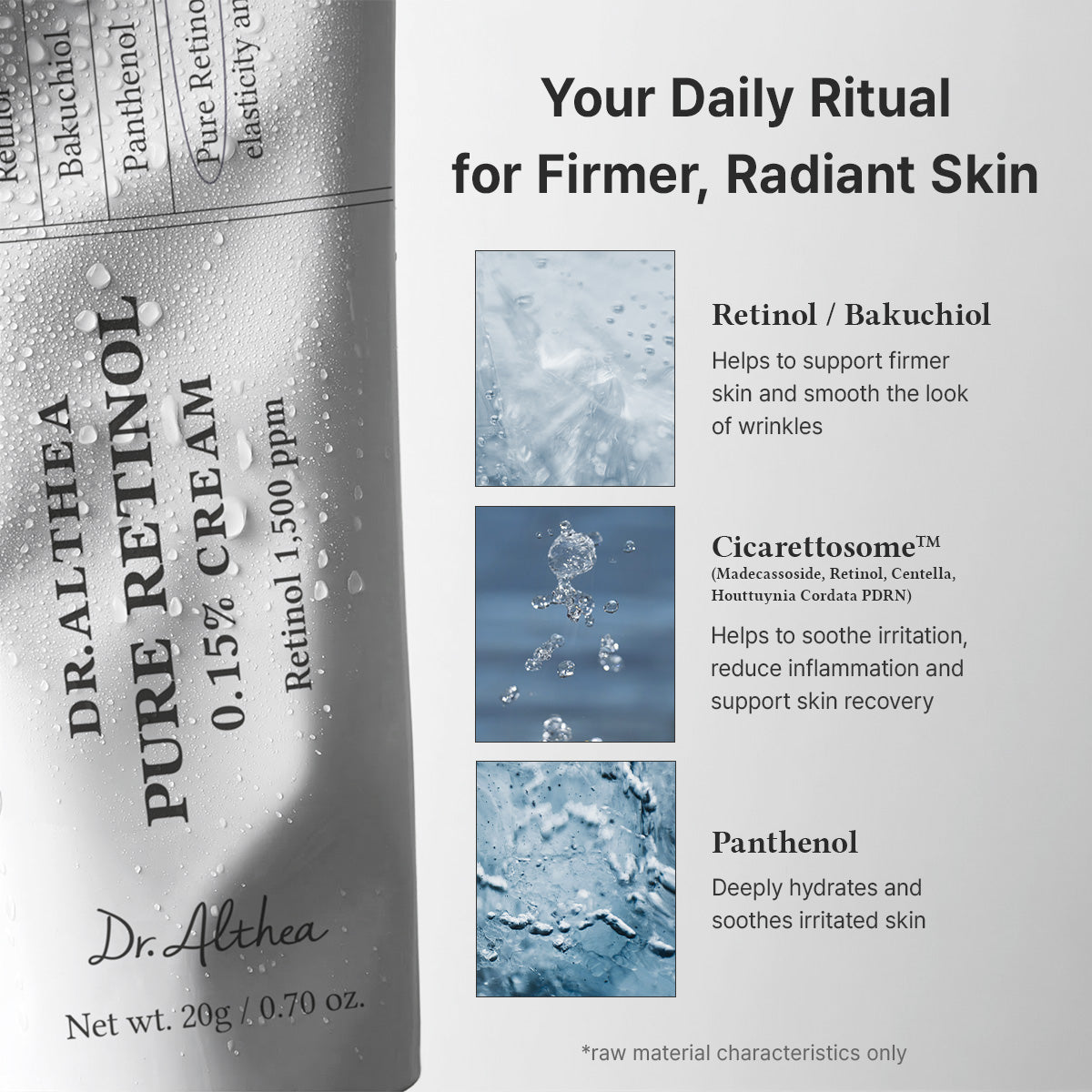 Sejas krēms ar retinolu Dr. Althea Pure Retinol 0.15% Cream