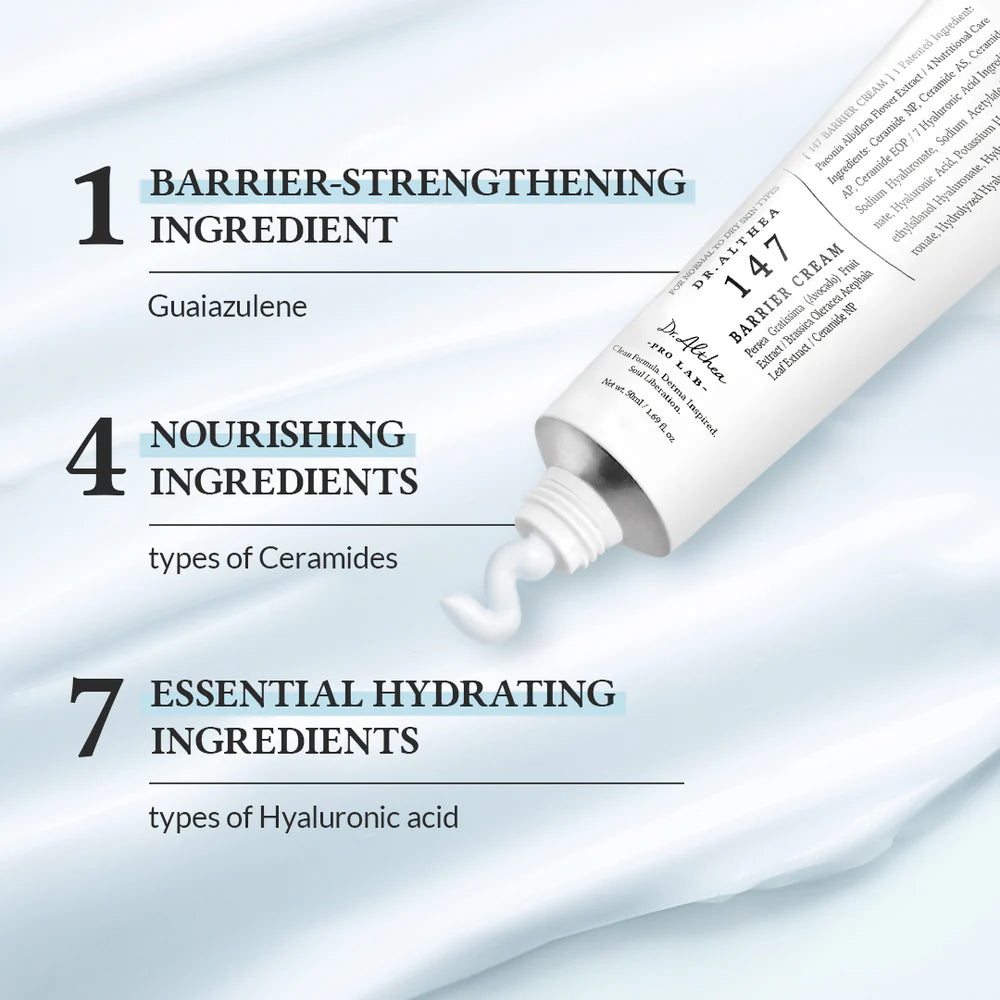 Nomierinošs krēms ar azulēnu Dr. Althea 147 Barrier Cream