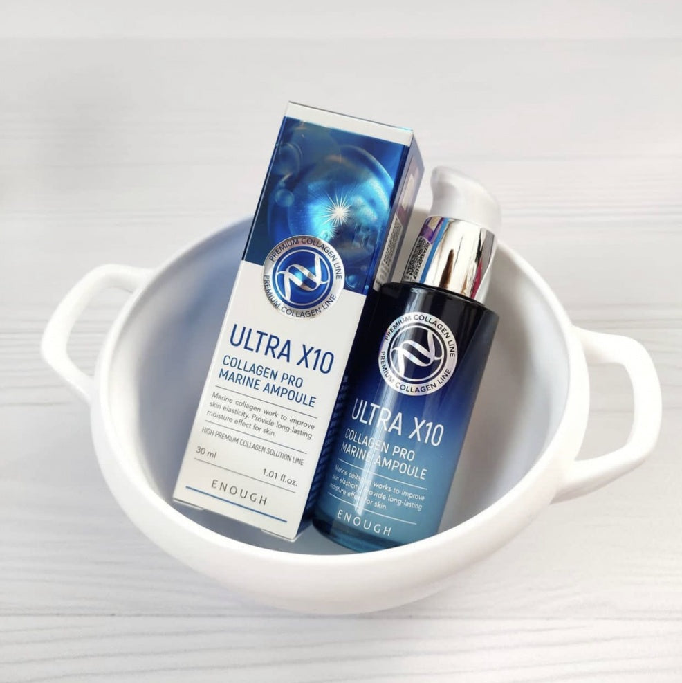 Mitrinoša sejas ampula Enough Ultra X10 Collagen Pro Marine Ampoule
