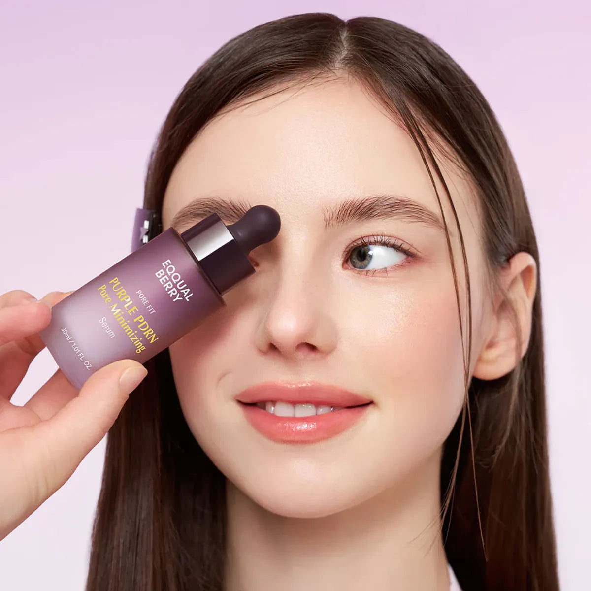 Poras sašaurinošs un ādu atjaunojošs serums EQQUALBERRY Purple PDRN Pore Minimizing Serum