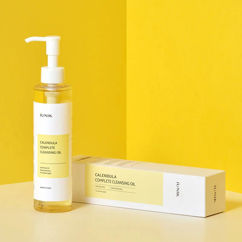 Nomierinoša hidrofīlā eļļa ar kliņģerītēm iUnik Calendula Complete Cleansing Oil
