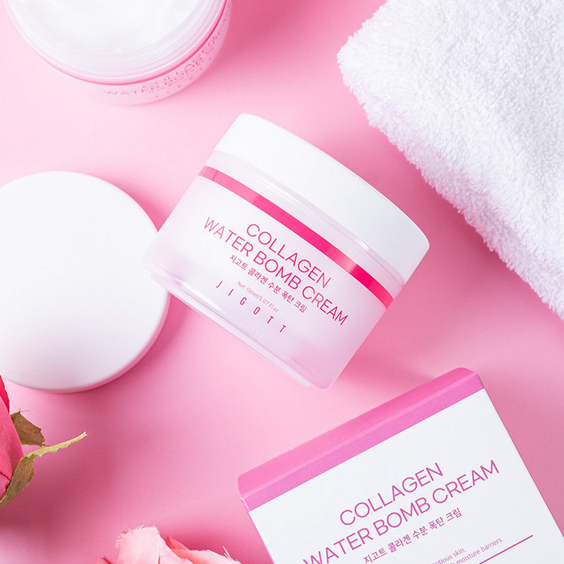 Mitrinošs sejas krēms ar kolagēnu Jigott Collagen Water Bomb Cream