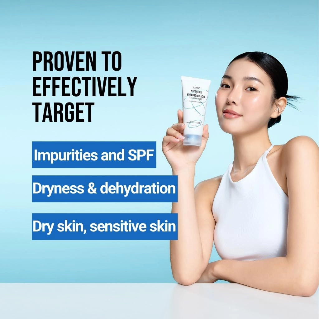Niisutav ja õrn näopuhastusvaht Jumiso Waterfull Hyaluronic Acid Cleansing Foam