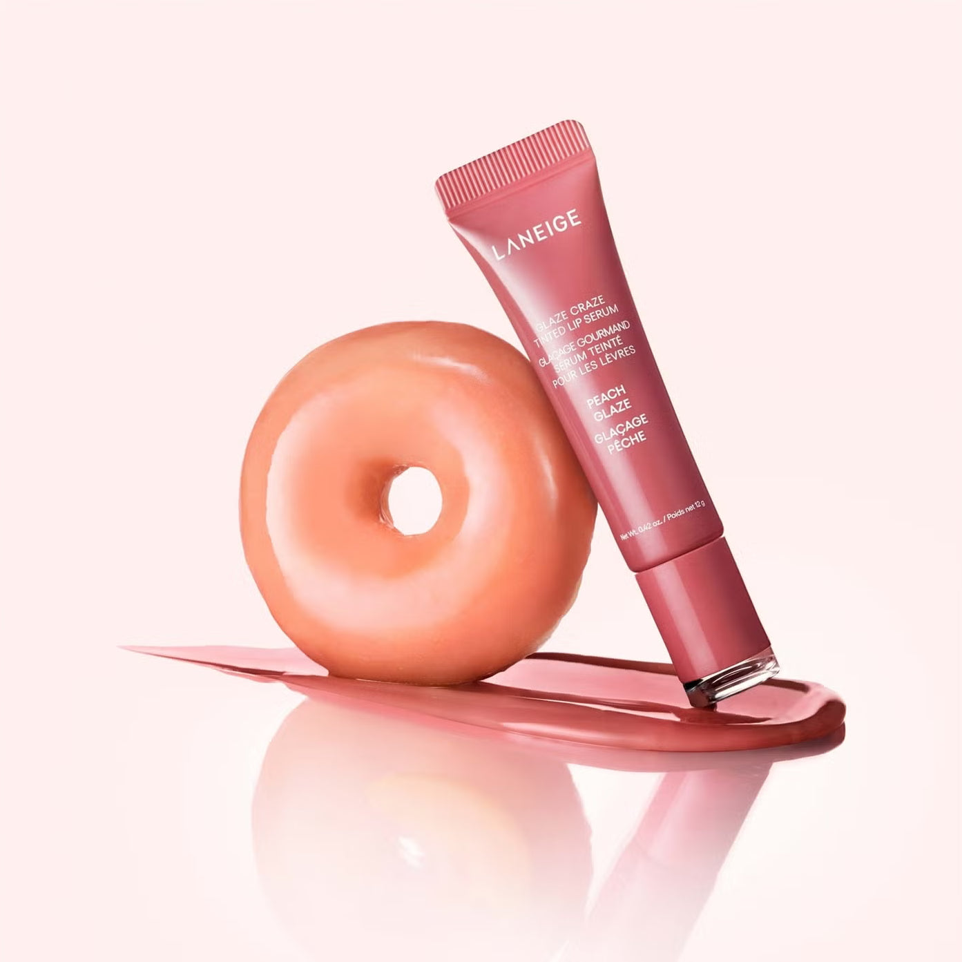 Tonējošs lūpu serums Laneige Glaze Craze Tinted Lip Serum Peach Glaze