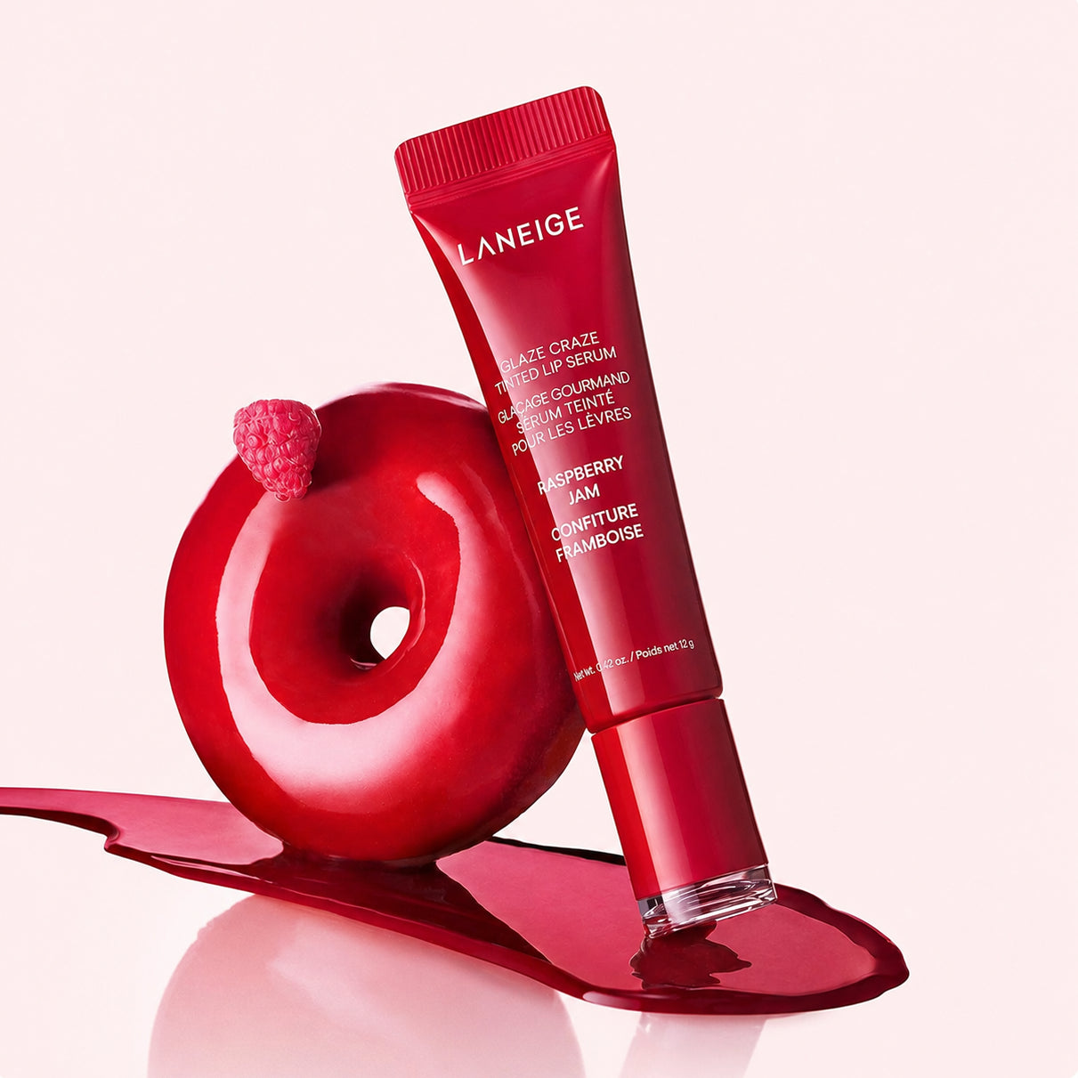 Tonējošs lūpu serums Laneige Glaze Craze Tinted Lip Serum Raspberry Jam