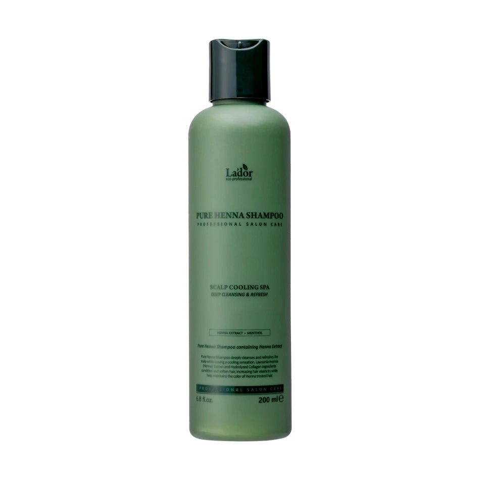 Atsvaidzinošs šampūns ar hennu, kaktusu un mentolu Lador Pure Henna Shampoo