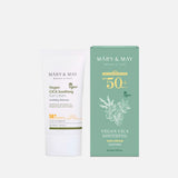 Nomierinošs saules aizsargkrēms ar centellu Mary&May CICA Soothing Sun Cream SPF 50+ PA++++