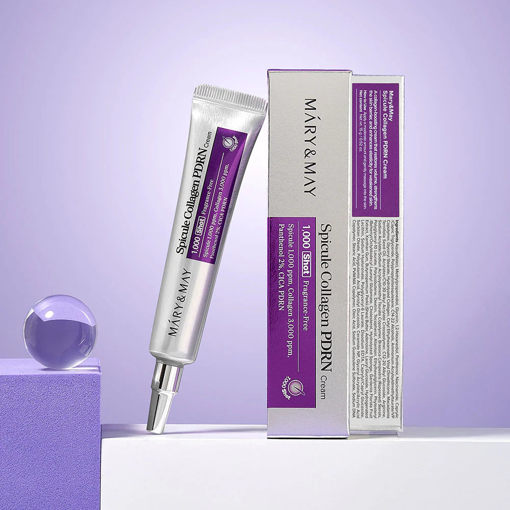 Nostiprinošs pretgrumbu sejas krēms Mary&May Spicule Collagen PDRN Cream