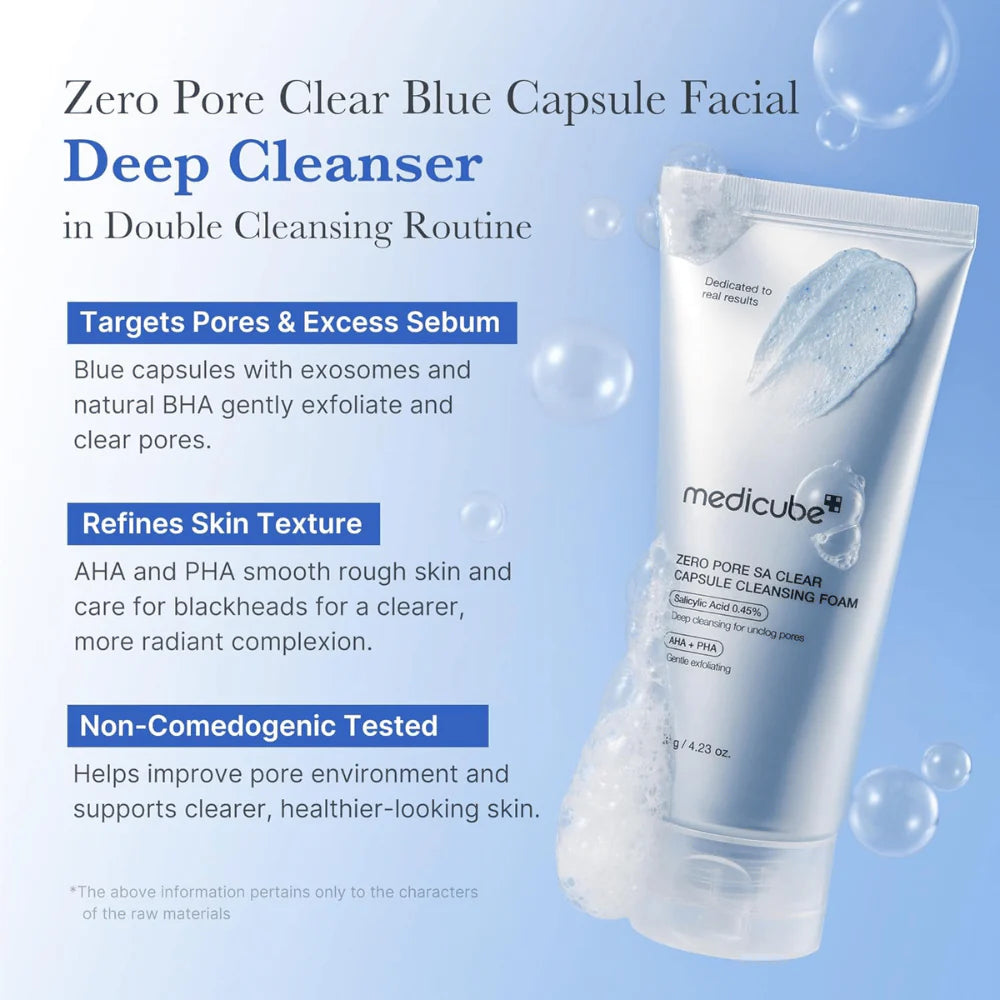 Kapsulu putas poru attīrīšanai Medicube Zero Pore Clearing Capsule Cleansing Foam