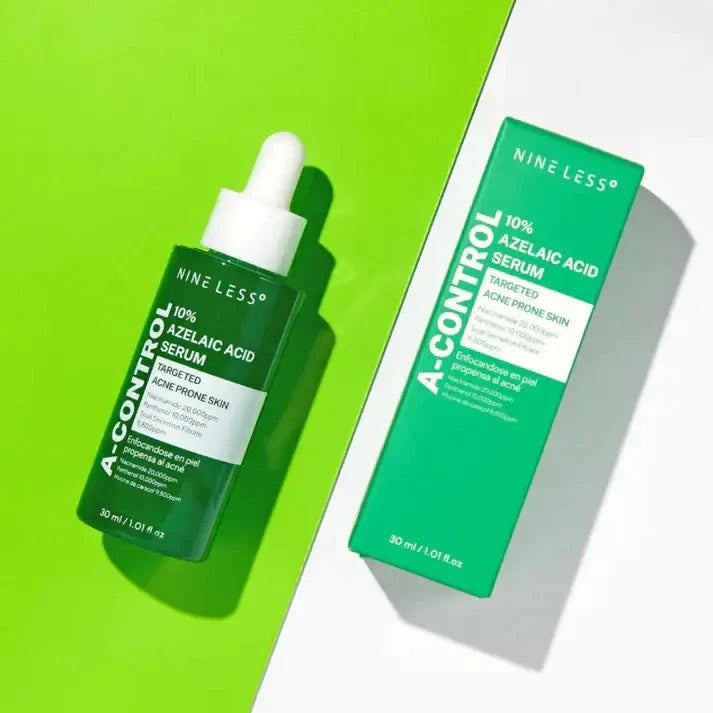 Azelaīnskābes serums aknes novēršanai Nine Less A-Control 10% Azelaic Acid Serum