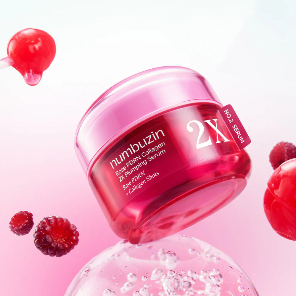 Mitrinošs serums Numbuzin No.2 Rose PDRN Collagen 2X Plumping Serum