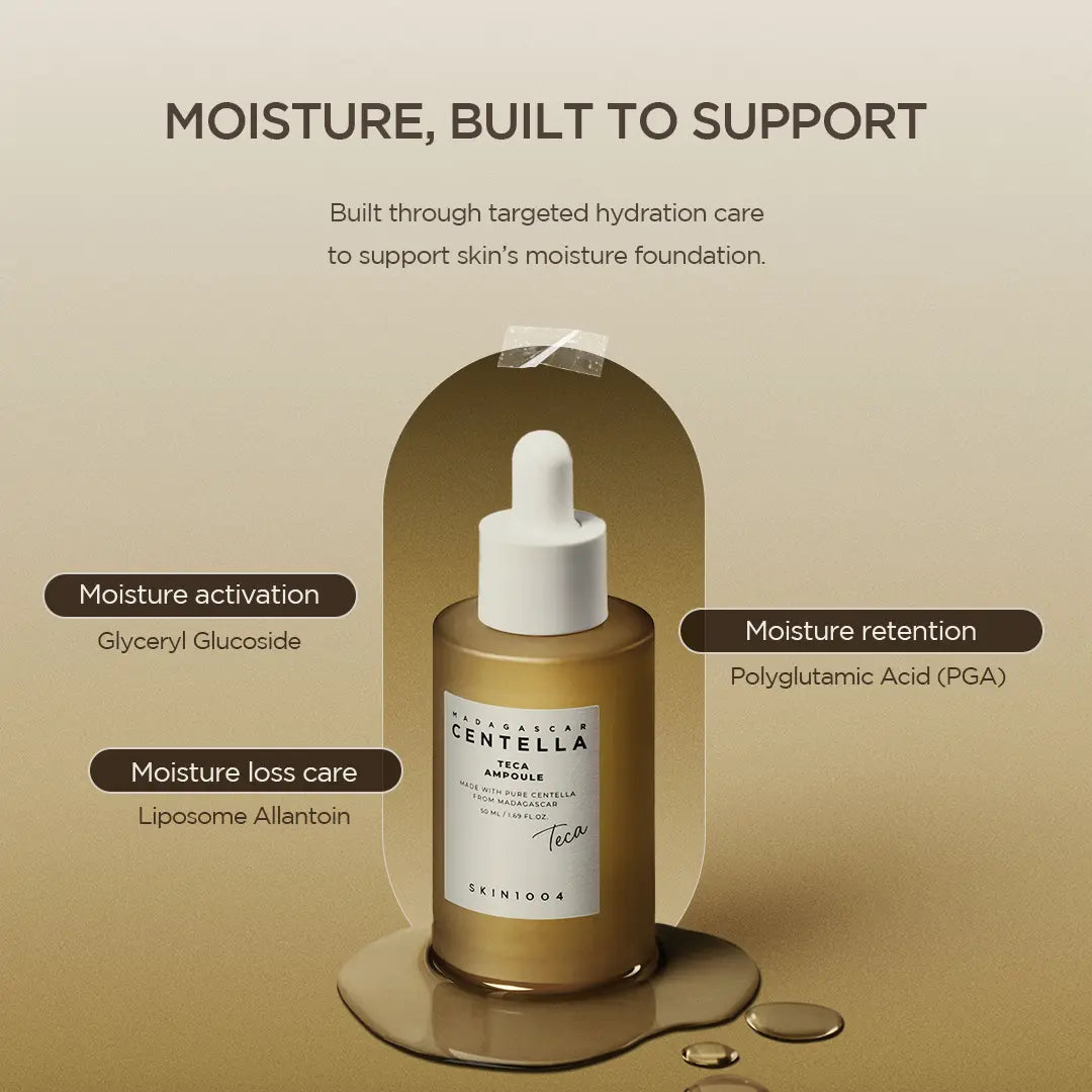 Nomierinoša sejas ampula SKIN1004 Madagascar Centella Teca Ampoule