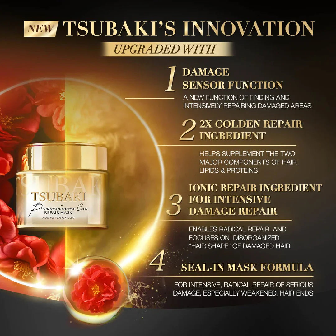 Atjaunojoša matu maska Shiseido TSUBAKI Premium Repair Mask Hair