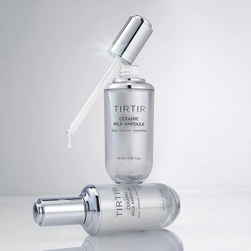 Piena ampula ar keramīdiem mirdzuma piešķiršanai ādai TIRTIR Ceramic Milk Ampoule