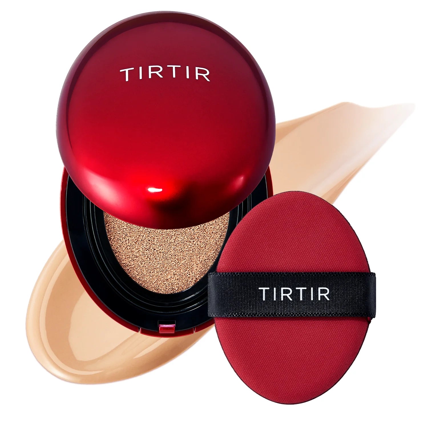 Noturīgs kušons ar daļēji matētu noslēguma akcentu TIRTIR Mask Fit Red Cushion SPF40 PA++