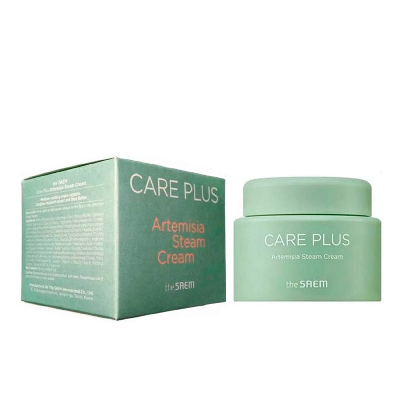 Mitrinošs tvaika krēms ar vībotni un karitē eļļu The Saem Care Plus Artemisia Steam Cream