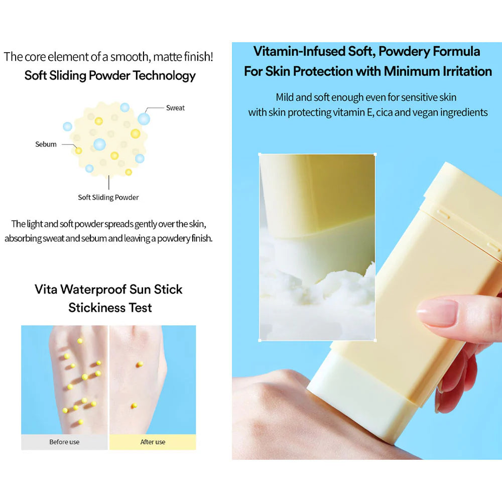 Ūdensnoturīgs saules aizsargstiks Tocobo Vita Waterproof Sun Stick SPF50+ PA++++