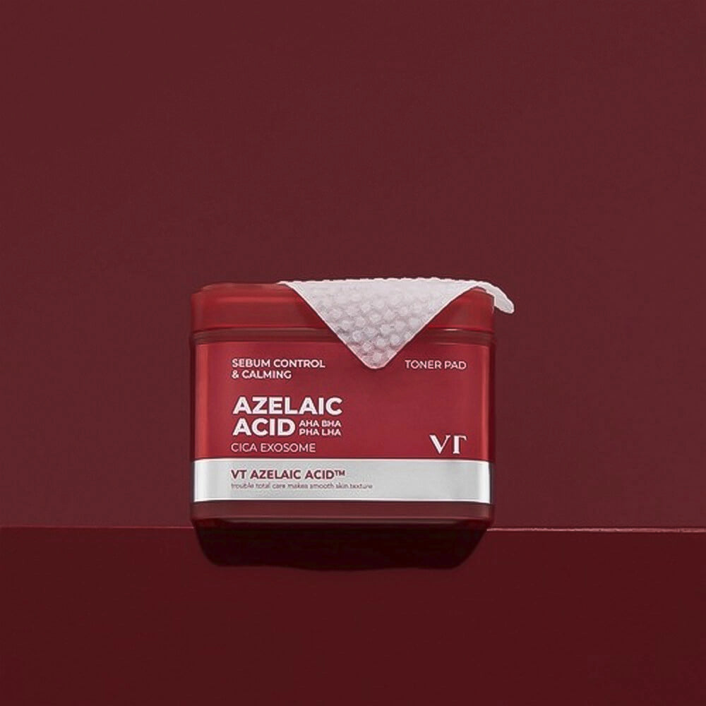 Skābju tonerspilventiņi problemātiskai ādai VT Cosmetics Az Care Toner Pad