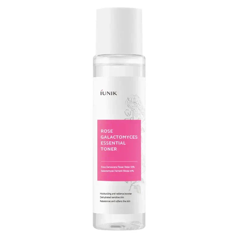 Toniks ādas toņa uzlabošanai ar rozi iUnik Rose Galactomyces Essential Toner