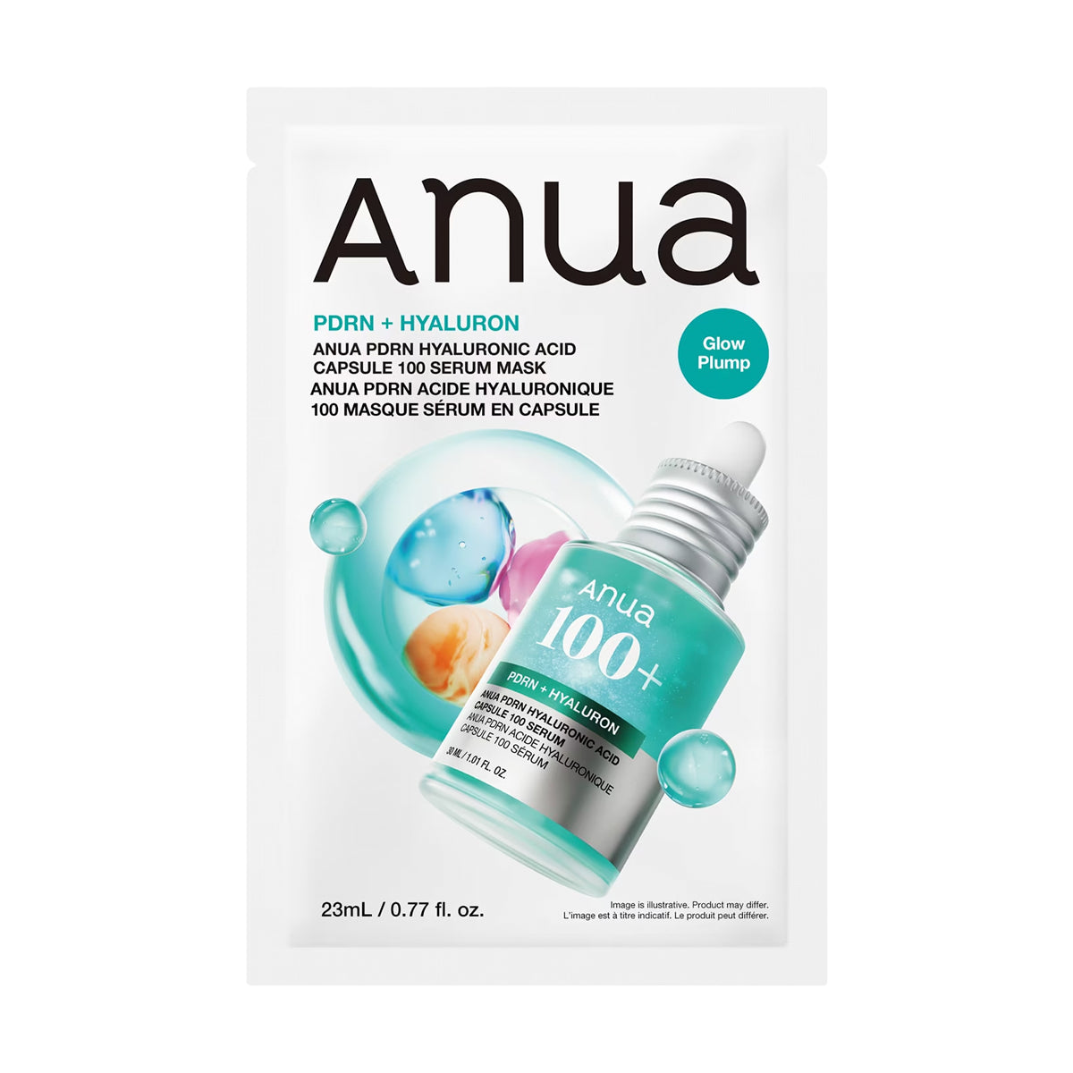 Auduma maska ar PDRN un hialuronskābi Anua PDRN Hyaluronic Acid Capsule 100 Serum Mask
