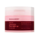 Kollageeniga geelpadjad pooride ahendamiseks EQQUALBERRY Collagen Pore-Tight Up Gel Toner Pads