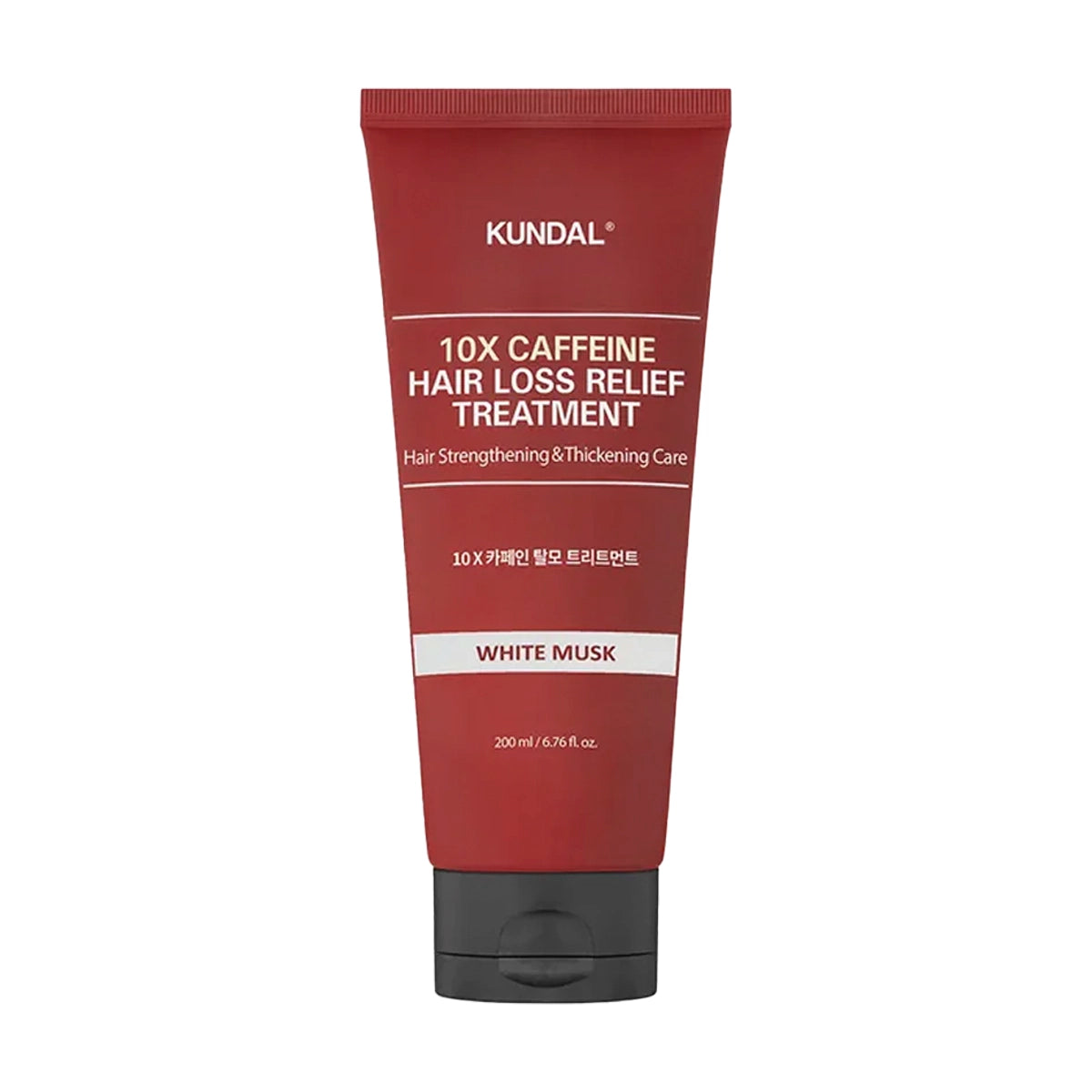 Stiprinošs matu kopšanas līdzeklis Kundal 10X Caffeine Strengthening Treatment White Musk