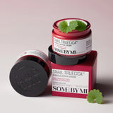 Atjaunojošs krēms ar melno gliemežu mucīnu Some By Mi Snail Truecica Miracle Repair Cream