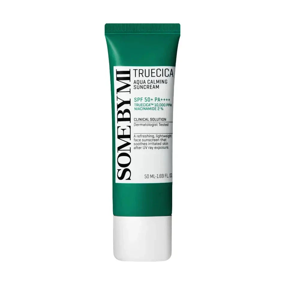 Saules aizsargkrēms ar Āzijas centellas ekstraktu Some By Mi Truecica Aqua Calming Sun Cream SPF 50+ PA ++++