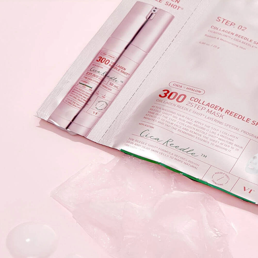 Kolagēna maska ar mikroadatām VT Cosmetics Collagen Reedle Shot 300 2Step Mask