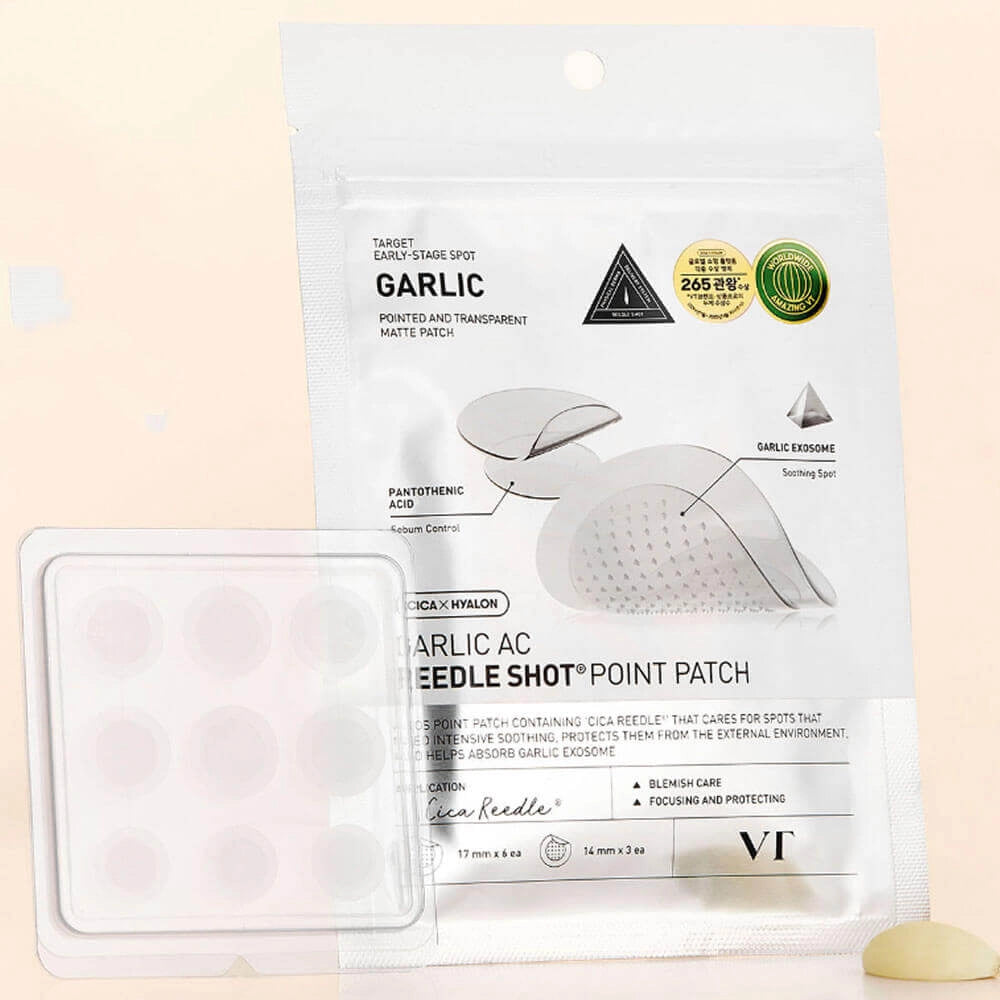 Dziedējošie plāksteri pret akni VT Cosmetics Garlic AC Reedle Shot Point Patch