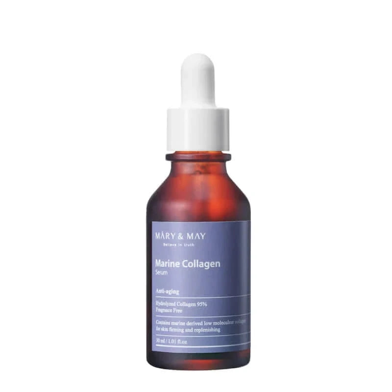 Pretnovecošanās ampula ar 95% kolagēna Mary&May Marine Collagen Serum